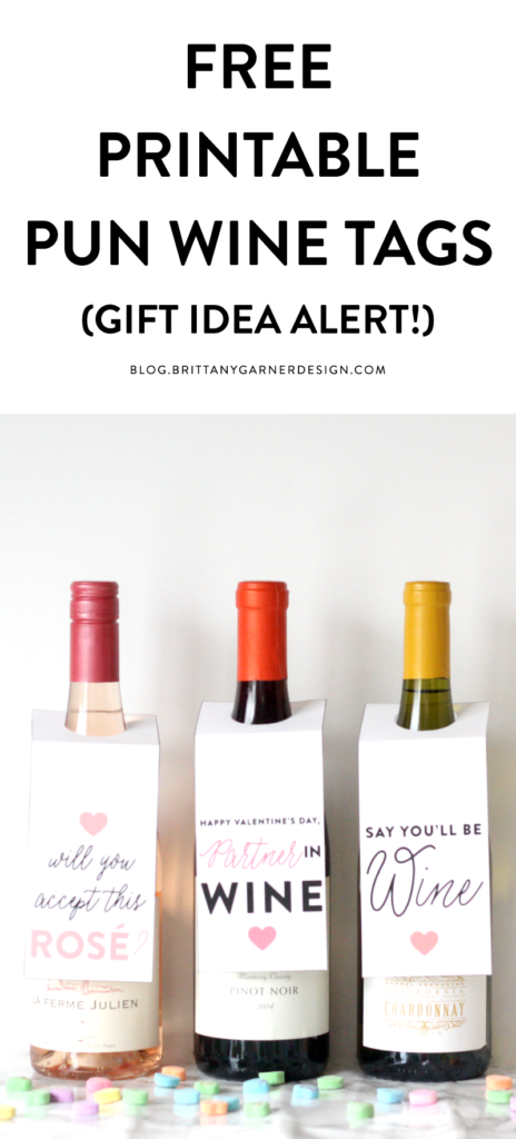 free printable pun wine tags diy project